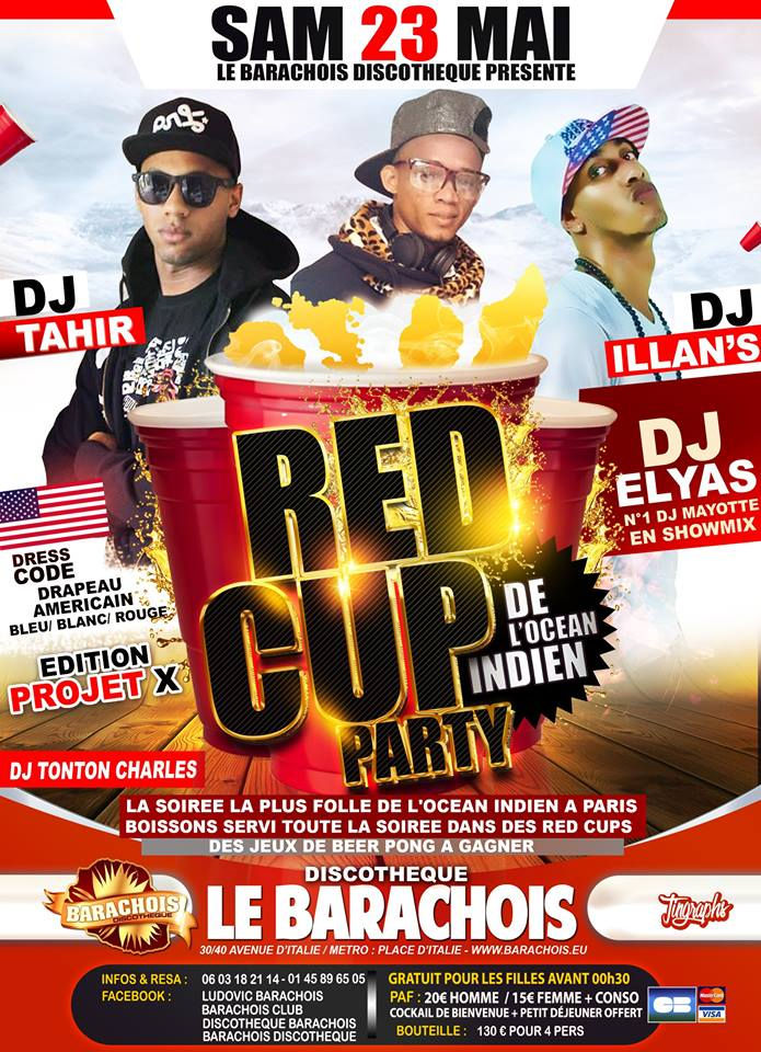 Red cup de L'ocean indien - PAris