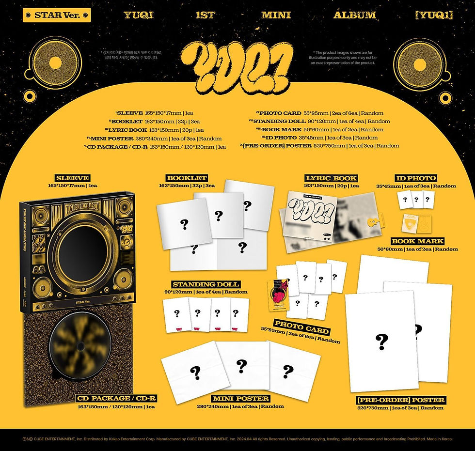 Miniatura: (G)I-DLE - 1ST MINI ALBUM [YUQ1] General Ver. (Random Ver.)
