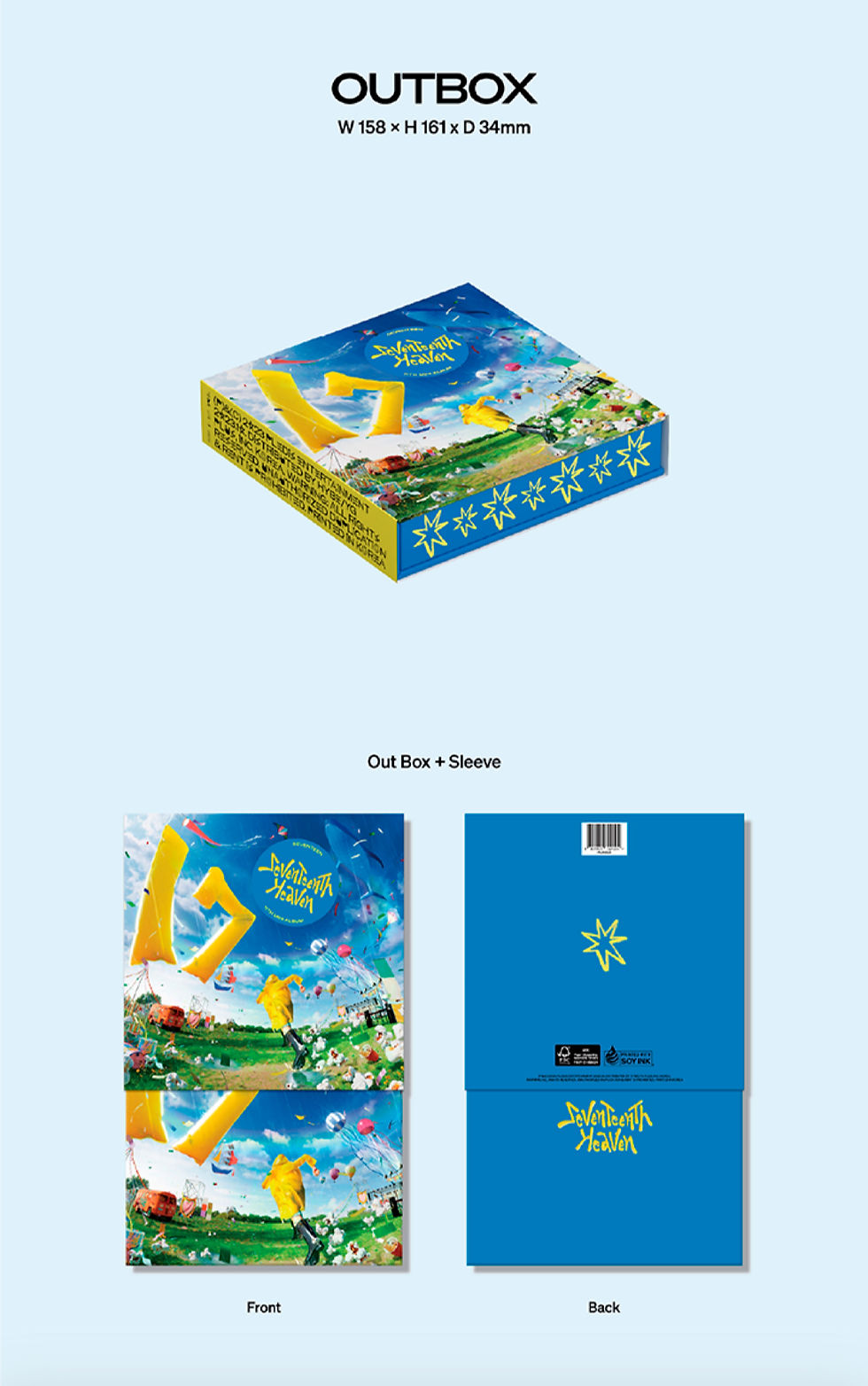 Miniatura: SEVENTEEN - 11TH MINI ALBUM [SEVENTEENTH HEAVEN] (CARAT Ver.) (Random Ver.)