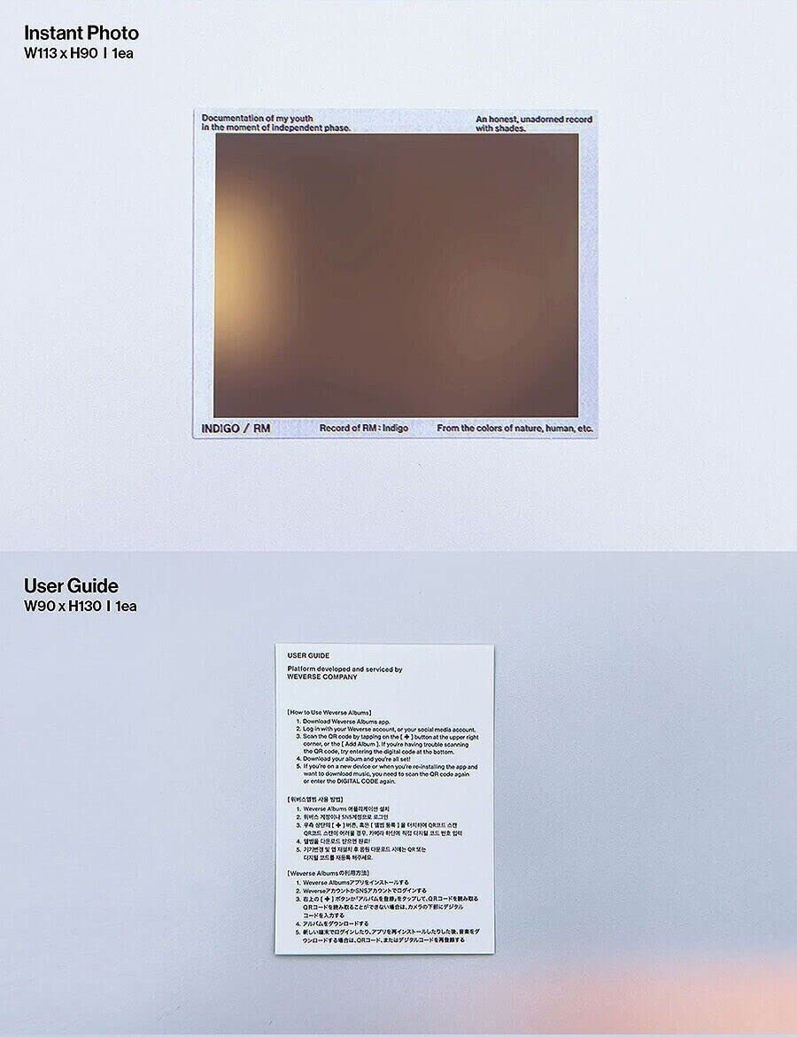 Miniatura: BTS- RM - [Indigo] Postcard Edition (Weverse Albums ver.)