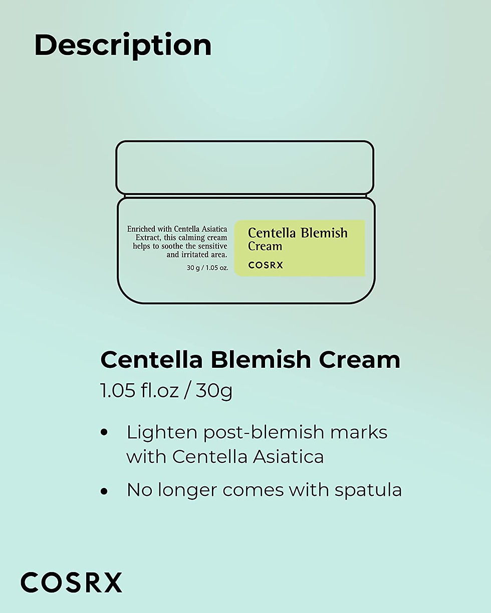 Miniatura: COSRX -  Centella Blemish Cream 30ml