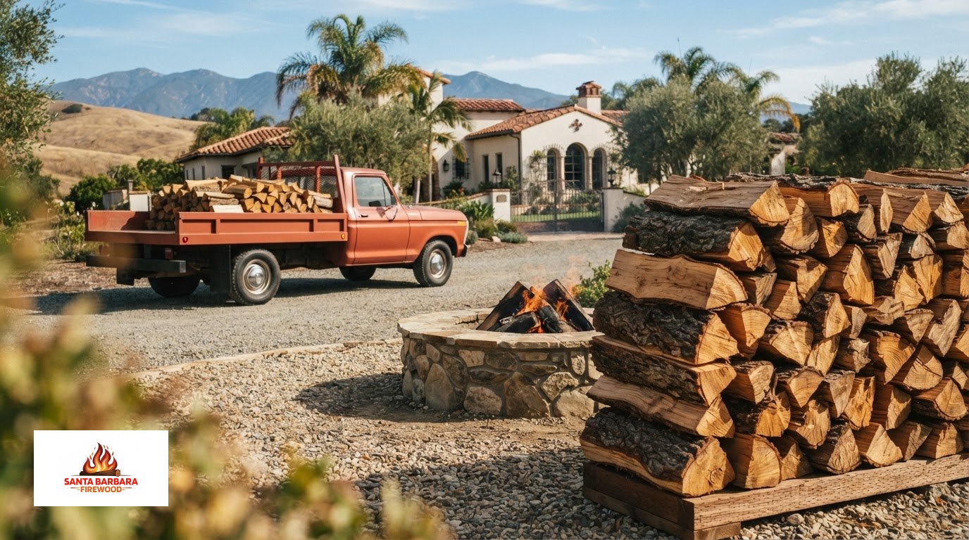 Firewood Supplier in Santa Barbara for Fireplaces and Fire Pits