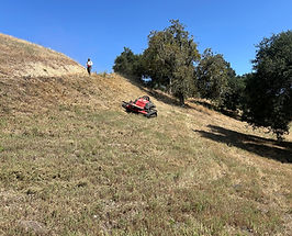 Remote Control Mower at 25 degree slope