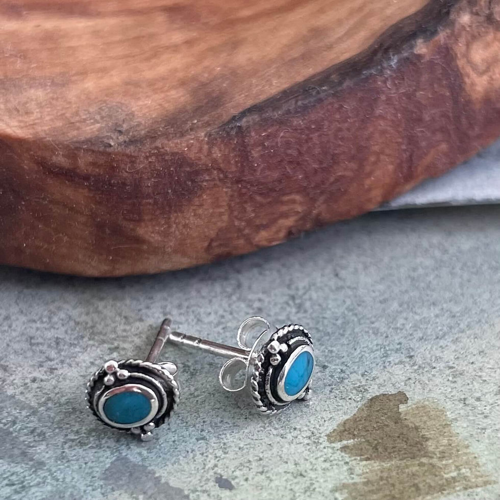 Thumbnail: Turquoise Trifolium Earrings