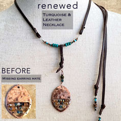 Copper & Turquoise Pendant Necklace Custom Jewelry Order for A Wear of Prayer-United State