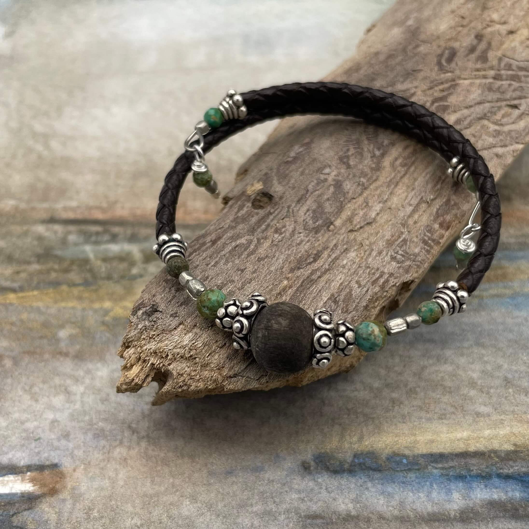 Turquoise Driftwood Bracelet