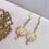 Thumbnail: Labradorite & Pearl Venetian Earrings