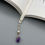 Thumbnail: Amethyst & Pearl Velvet Charlotte Bookmark