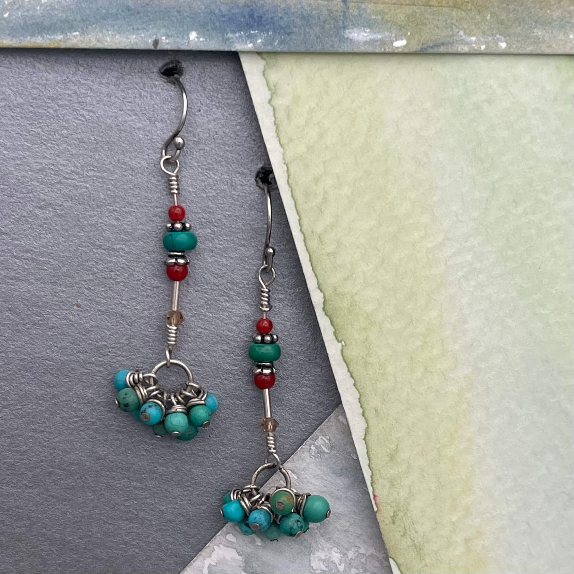Turquoise Pavati Earrings