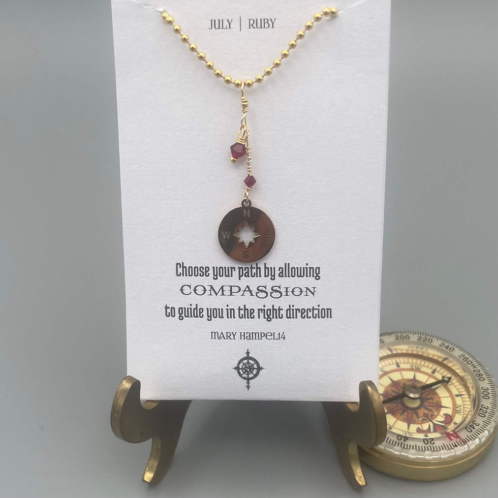 Thumbnail: Birthstone COMPASSion Necklace