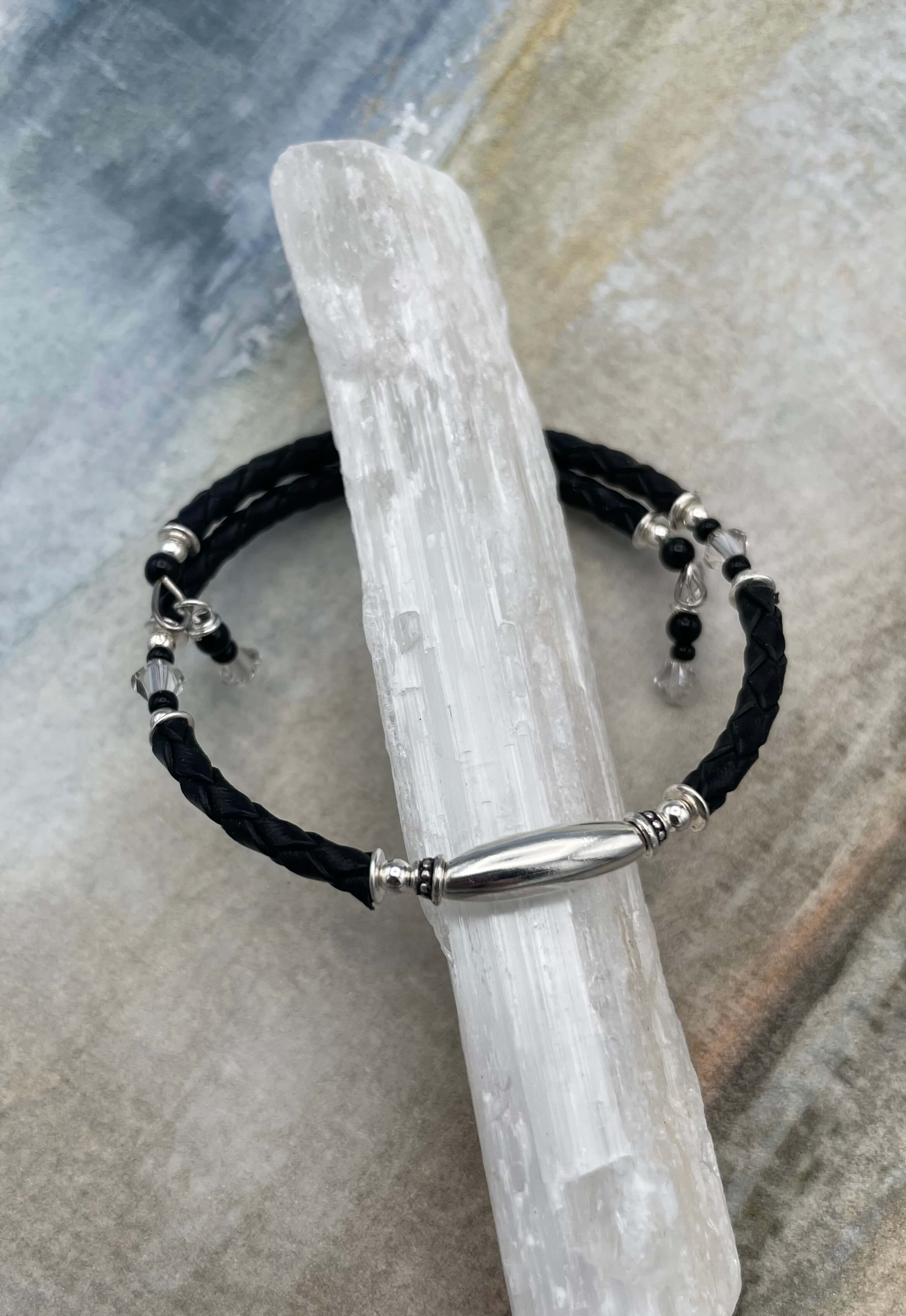 Onyx & Sterling Silver Twilight Bracelet
