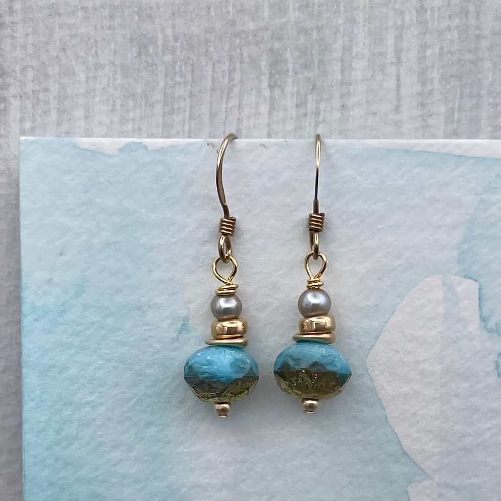 Pearl Gold Dust Earrings