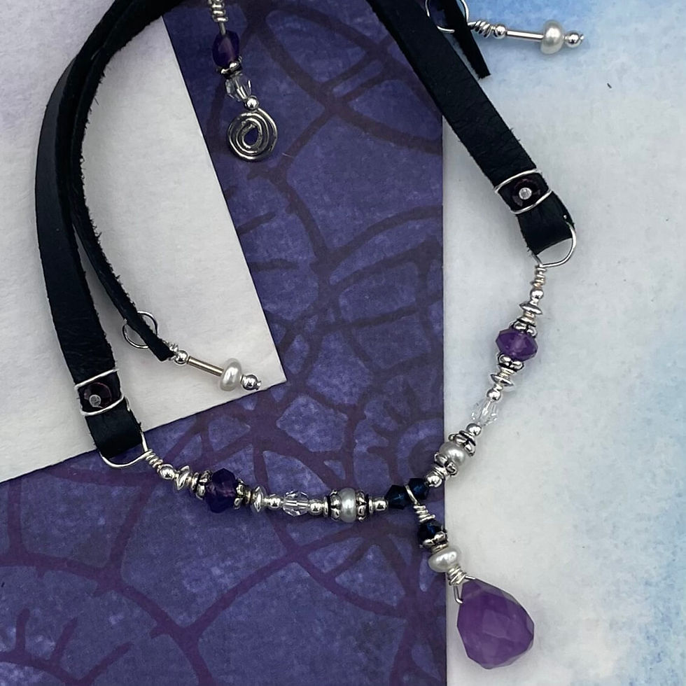 Thumbnail: Amethyst & Pearl Verbena Bracelet