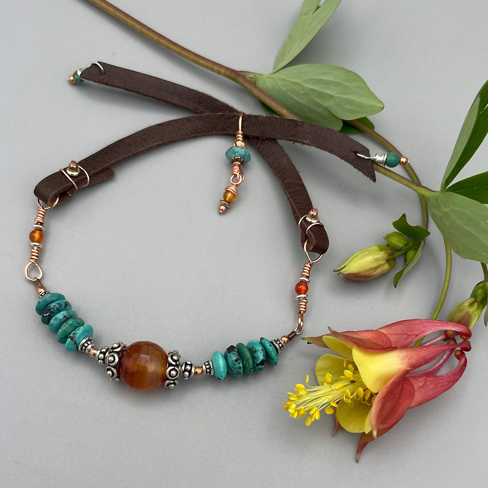 Turquoise & Carnelian Dolce Sorella Bracelet