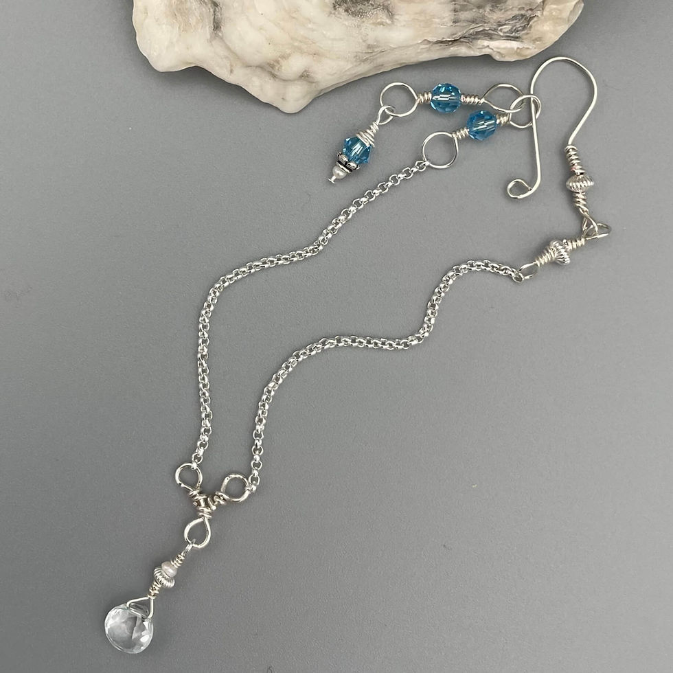 Aquamarine Circle of Life Trinity Birthstone Bracelet