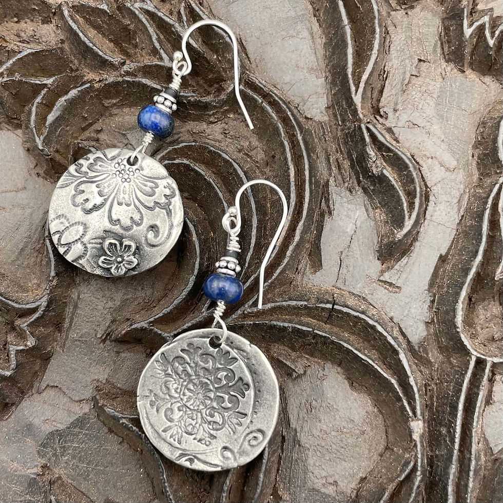 Thumbnail: Lapis Lazuli Inner Peace Earrings