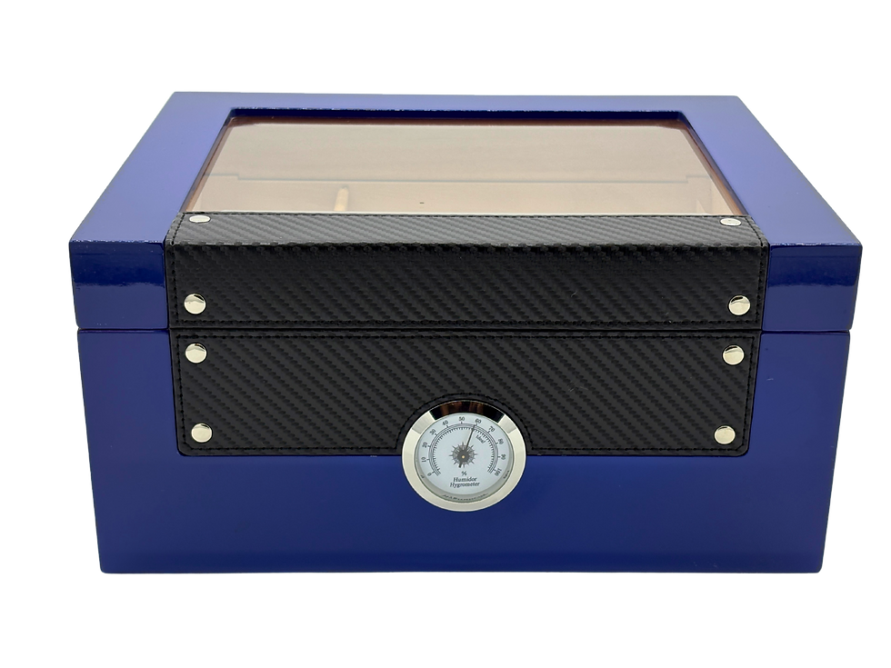 Thumbnail: Red Button Glass Top Humidor 100 Cigars
