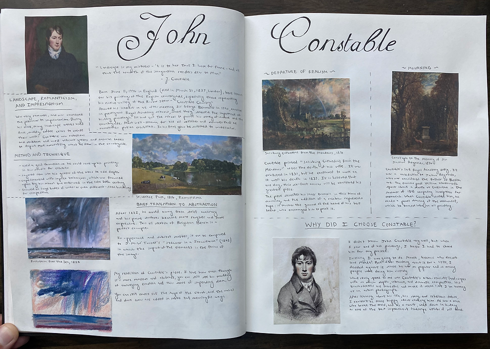 John Constable Notes