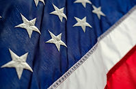 American Flag Close-Up