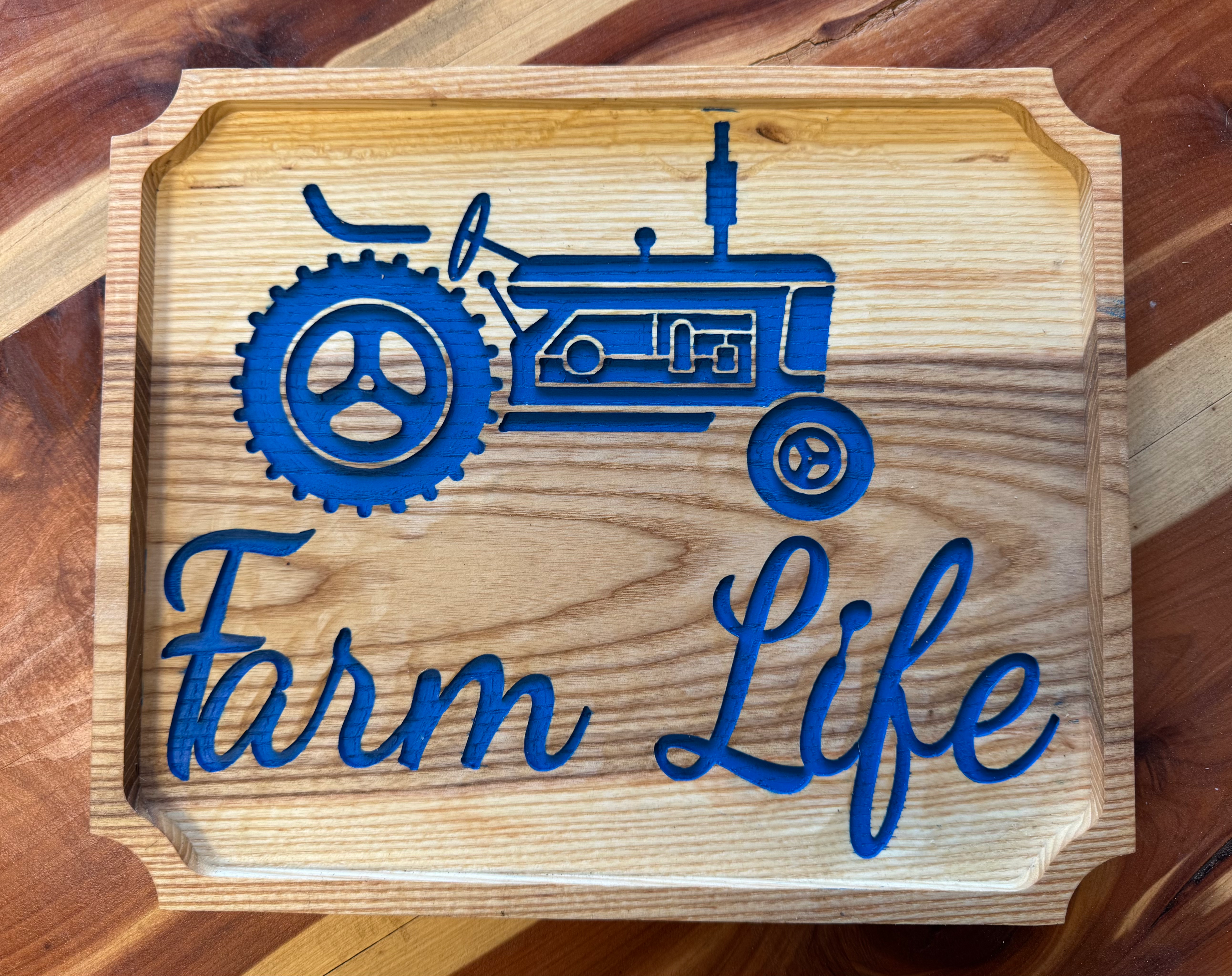 Tractor Farm Life Large Sign