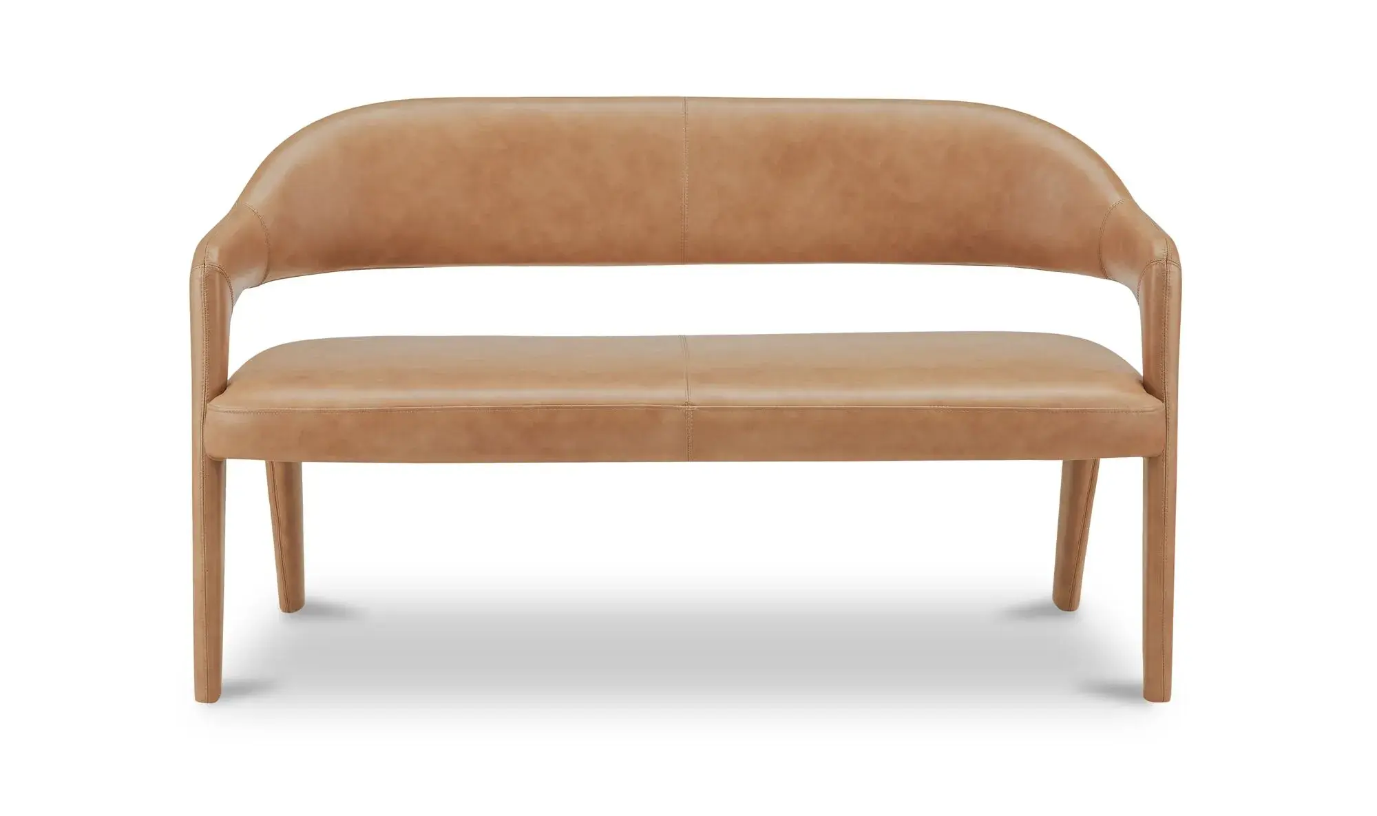 Moe’s Home Collection • Martens Dining Bench Tan Leather