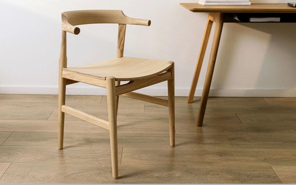 Thumbnail: Sunday's - Tuck In Dining Chair Wood Seat Washed White Ash - 21 x 19 x 29