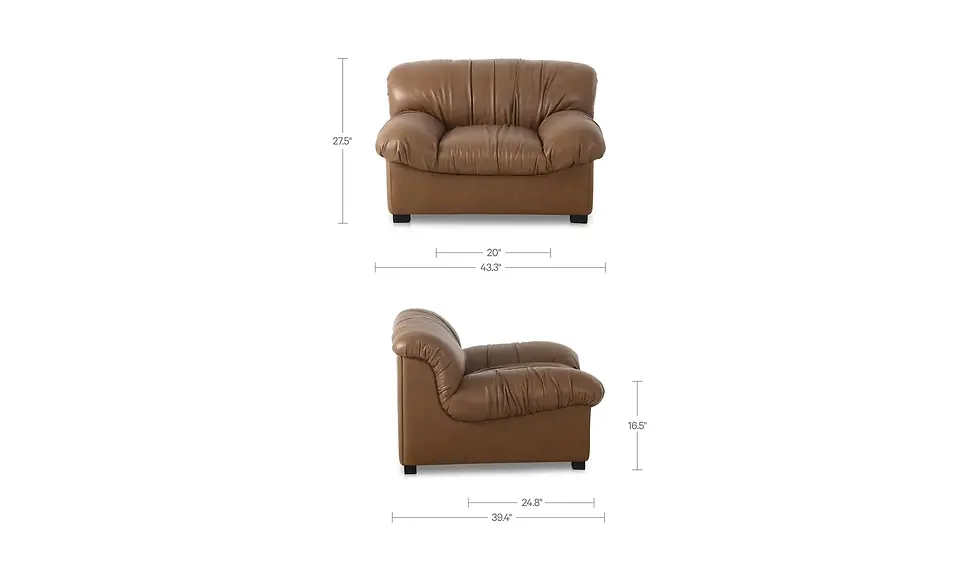 Thumbnail: Moe’s Home Collection • Halston Lounge Chair Flecked Oat