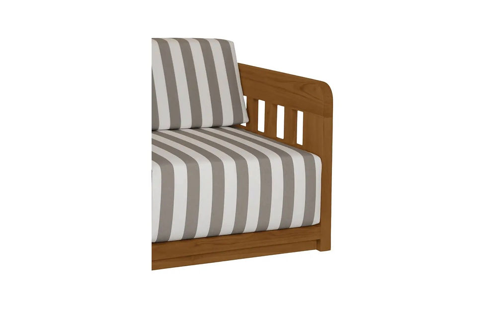 Thumbnail: Moe's - Adelaide Outdoor Sofa Brown Stripe - 90 x 34 x 32