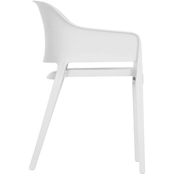 Thumbnail: Moe’s Home Collection - Faro White Outdoor Dining Chair