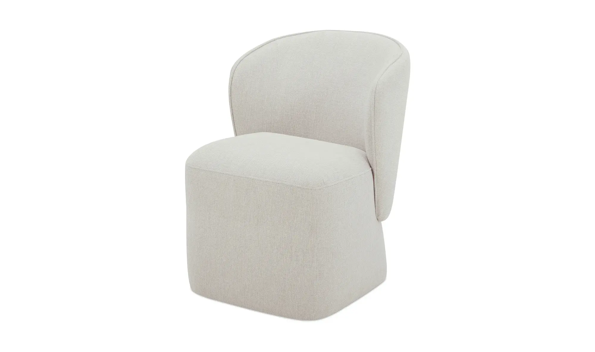 Moe’s Home Collection • Larson Rolling Dining Chair Heather Grey