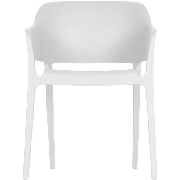 Thumbnail: Moe’s Home Collection - Faro White Outdoor Dining Chair