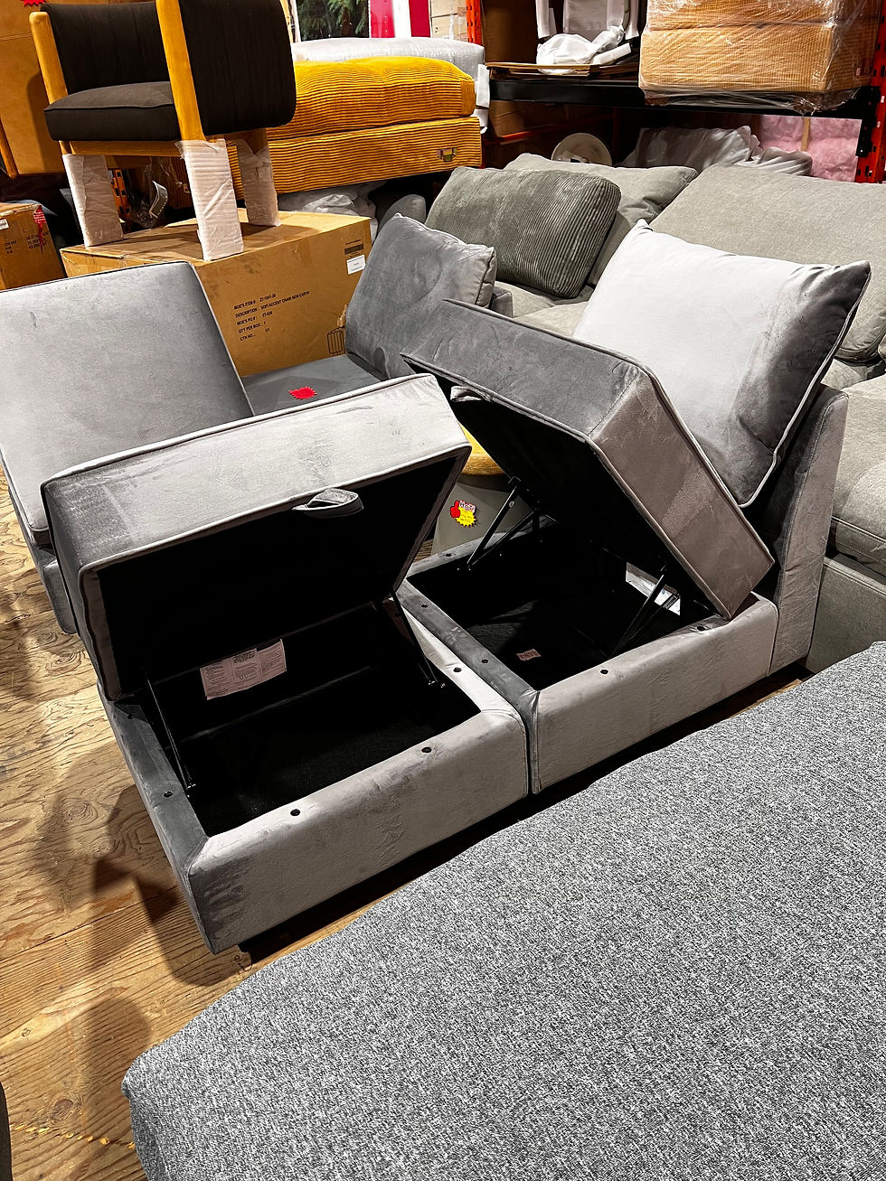 Thumbnail: Grey Slipper Chairs 