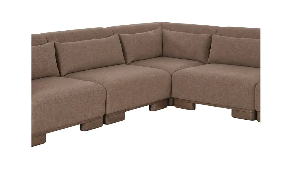 Thumbnail: Moe’s Home Collection • June Lounge Modular Sectional Dark Brown