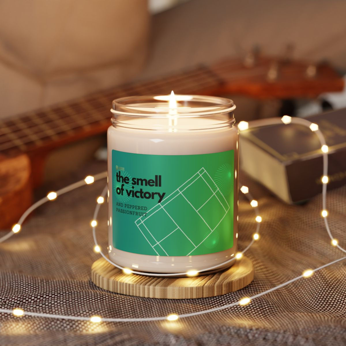 Scented Soy Candle, 9oz - Badminton Court Jade