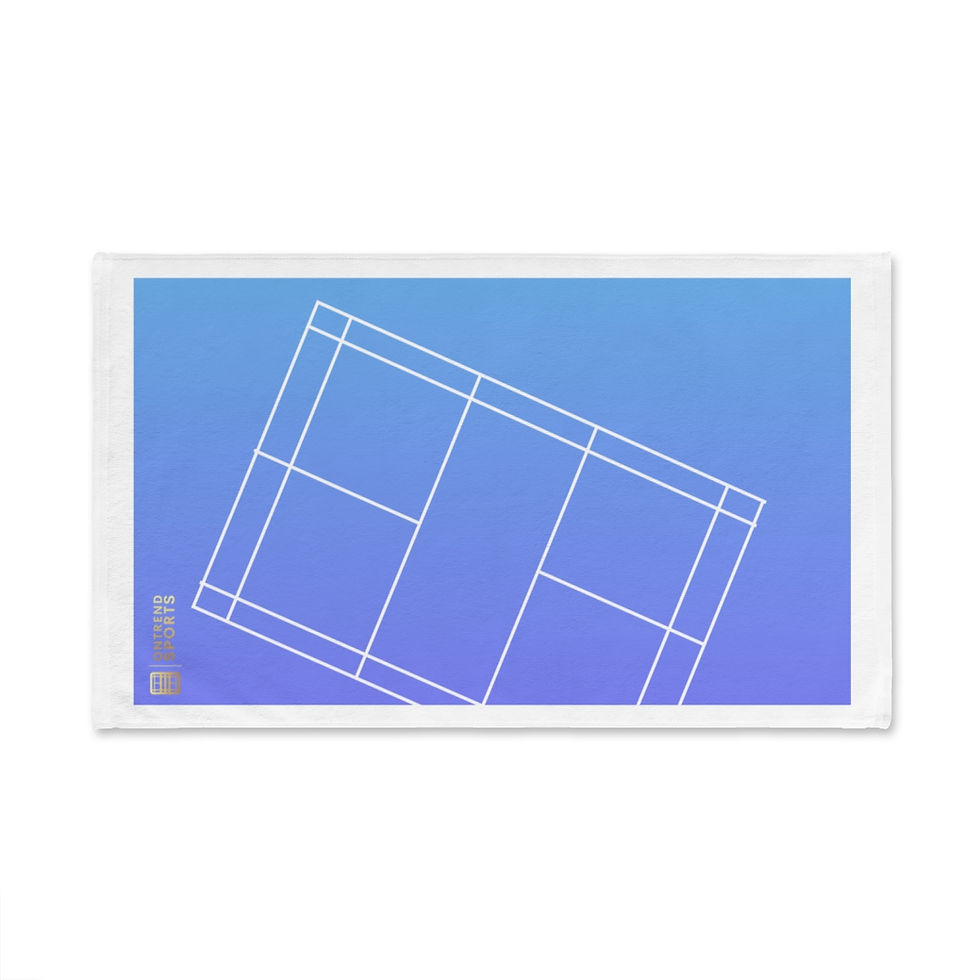 Thumbnail: OnTrend Sports Badminton Court Sea Gradient Hand towel