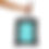 Thumbnail: OnTrend Sports Light Blue Badminton Court Cotton Canvas Tote Bag