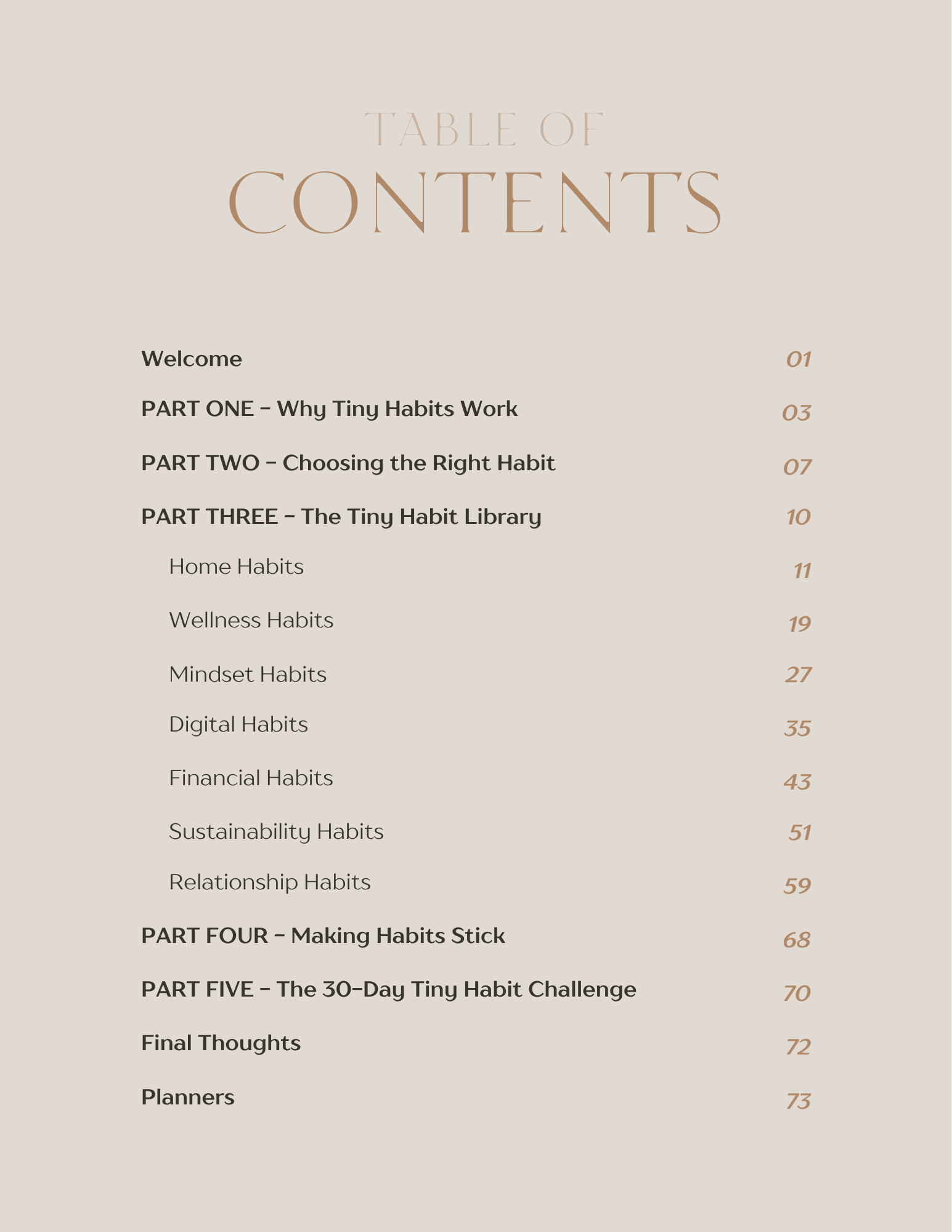 The Tiny Habits Guide - Digital Download