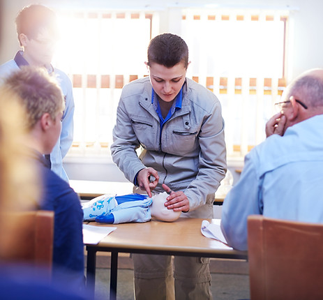 First aid training session