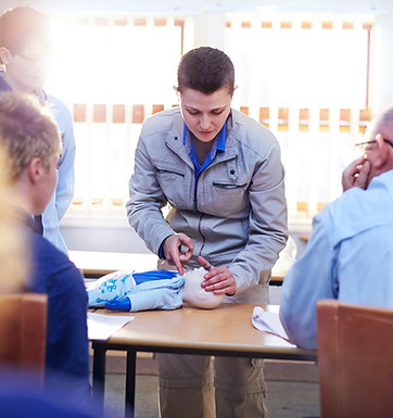 First aid training session