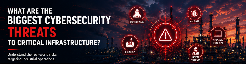 What are the biggest cybersecurity threats to critical infrastructure?