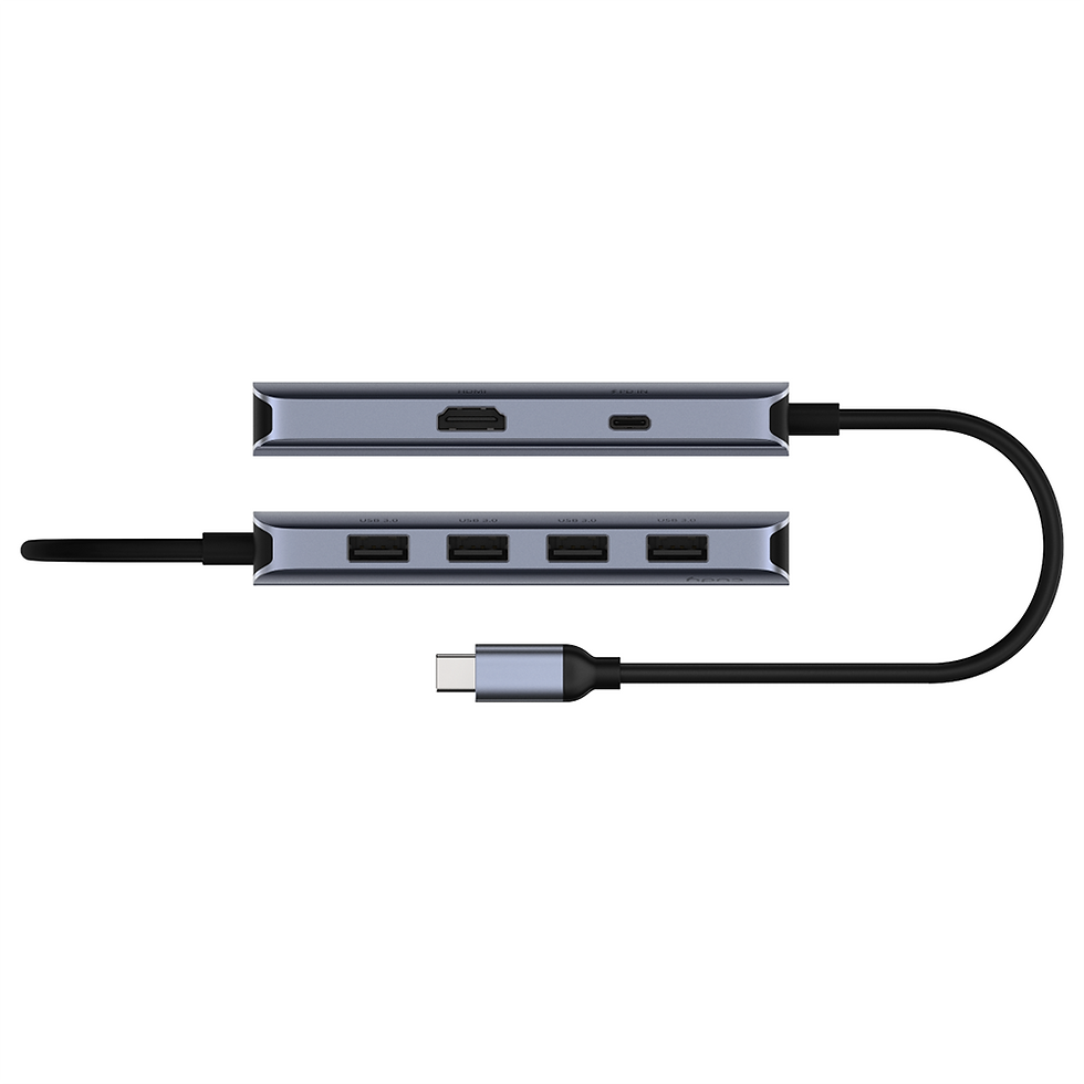 תמונה ממוזערת: Cudy - UH500 - 6-in-1 USB Type-C Hub