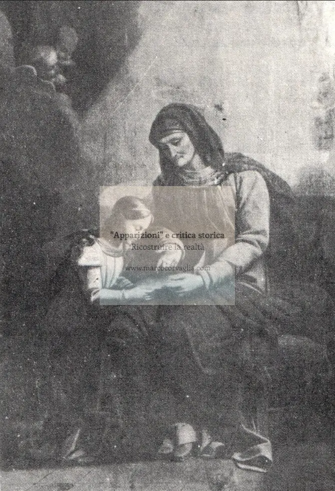 Sant'Anna insegna a leggere a Maria bambina
