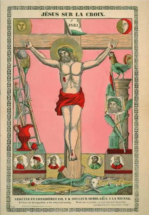 Stampa con Croce della Passione