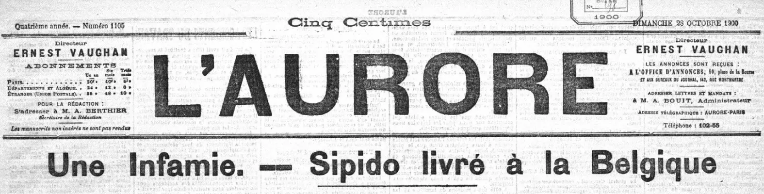 L'Aurore 28 ottobre 1900.webp
