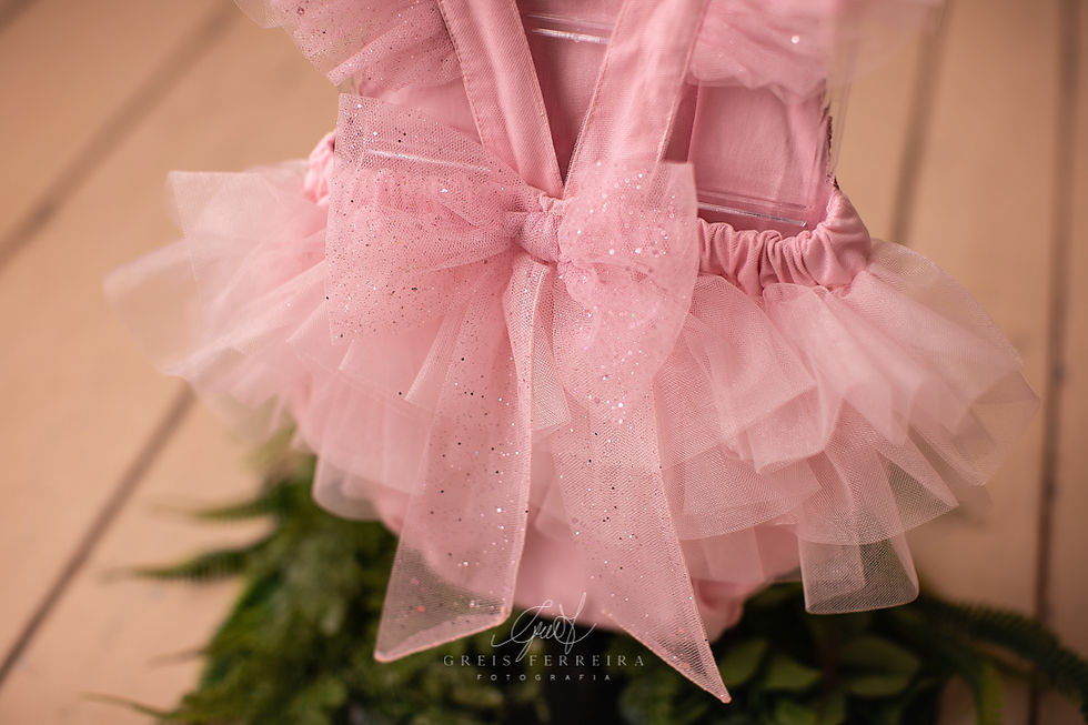 Body Paetê Rosa | 12 a 24 meses