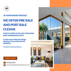 We Offer Pre Sale Cleans