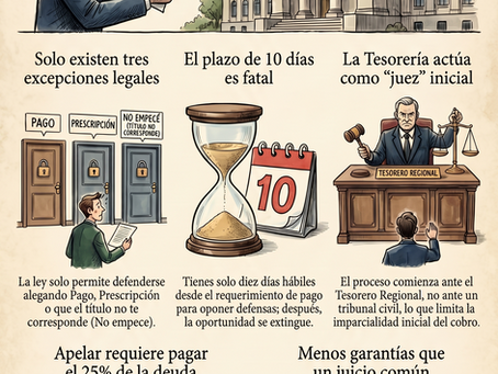 Las defensas del deudor ante el cobro ejecutivo del CAE por la Tesorería General de la República