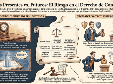 La distinción entre cosas presentes y cosas futuras y sus efectos contractuales