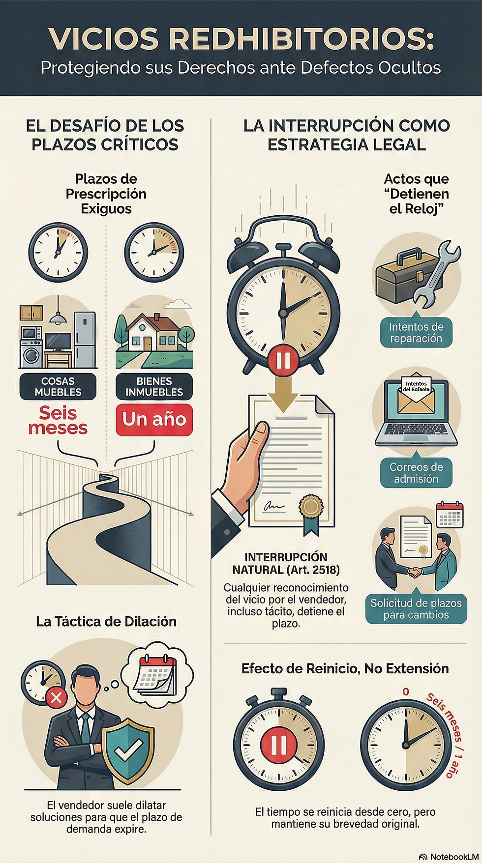 Vicios Redhibitorios y la Interrupción Natural de la Prescripción: ¿Basta el reconocimiento del vendedor para detener el plazo?