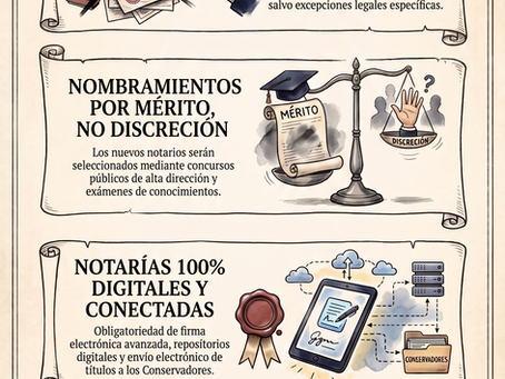 La reforma notarial más ambiciosa en un siglo: análisis de las leyes 21.582 y 21.772